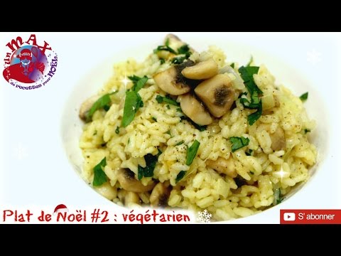 recette-de-nÖel-vÉgÉtarienne-✨🎅🏻☃️❄️-plat-risotto-végétarien-aux-champignons-&-parmesan