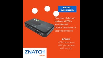 Gizzu mini UPS: Beat load shedding and power failures with this incredible powerful compact mini UPS