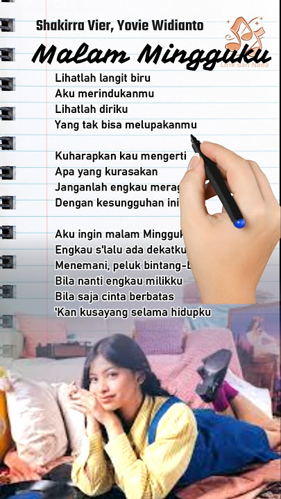 Malam Mingguku - Shakirra Vier, Yovie Widianto #YovieWidianto #ShakirraVier #lirikdannada #shorts
