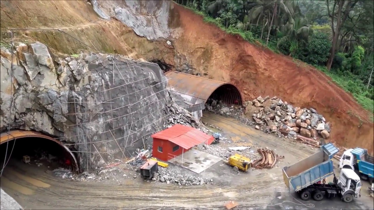 KUTHIRAN TUNNEL, WORK IN PROGRESS NEAR IRUMBUPALAM