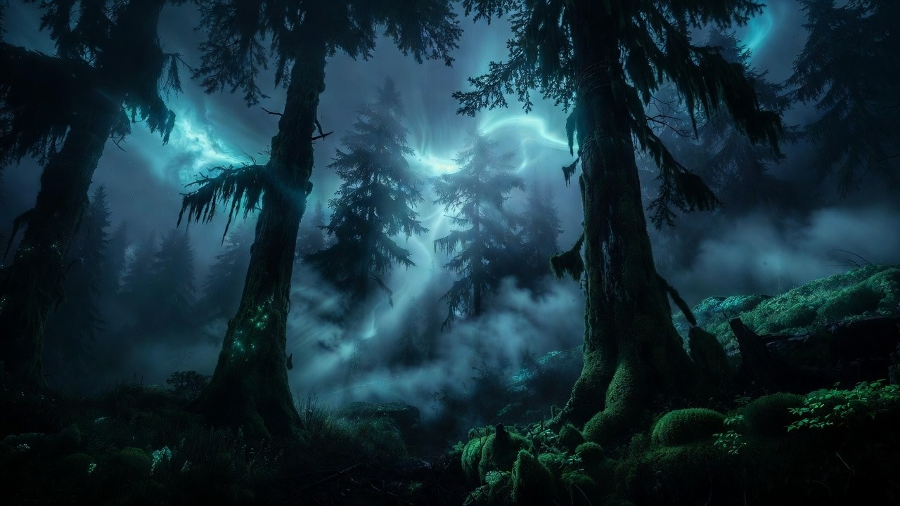 Celtic Forest Night – Misty Woods Ambience for Deep Sleep