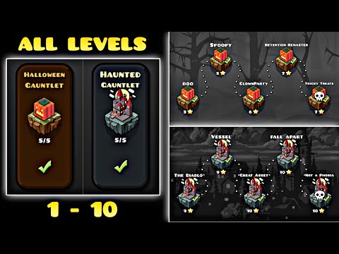 Geometry Dash [2.2] | "Halloween & Haunted Gauntlet" ALL LEVELS