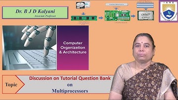 Discussion on Tutorial Question Bank on Multiprocessors by Dr. B J D Kalyani