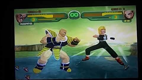 Dragon Ball Z Budokai(Gamecube)-Nappa vs Android 18 II