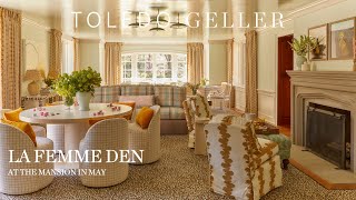 Interior Design tour of La Femme Den - at the Mansion in May show house screenshot 4