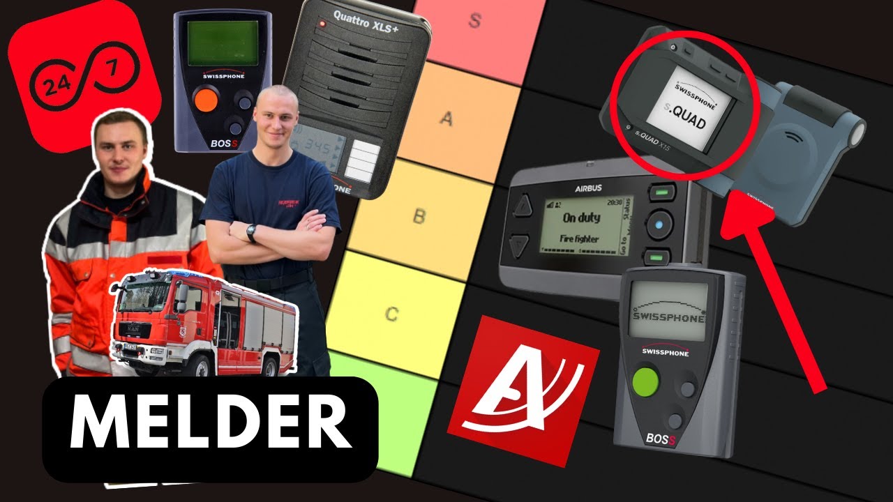 FUNKMELDER TIERLIST! Airbus, Swissphone, Divera, aPagerPro usw. FEUERWEHRMANN reagiert.