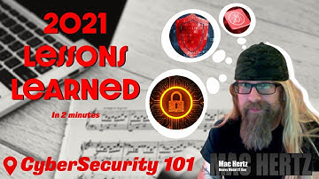 CyberSecurity 101:  Cybersecurity lessons learned from 2021
