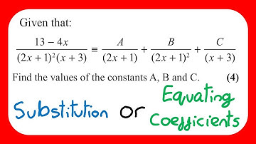 Partial Fractions + Example Questions! - Edexcel A Level Maths, Year 2 Algebraic Methods