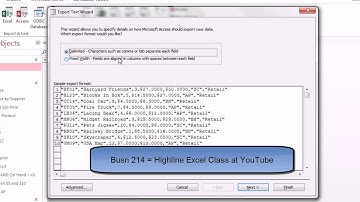 Office 2013 Class #50: Export Data From Access To Excel, PDF or Text File