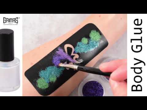 Grimas glitter tattoo lijm (body glue) 10 ml video