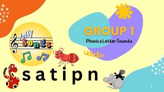 🎧Jolly Phonics Group 1 Sound Reading Practice 🎤 Letter Sound Songs