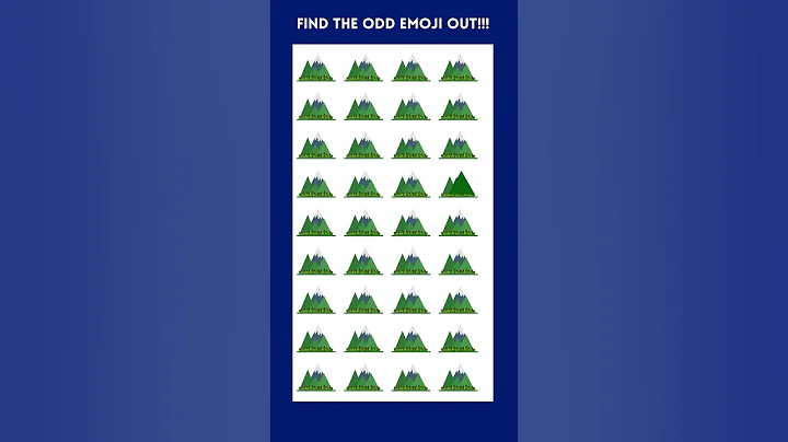 HOW GOOD ARE YOUR EYES |FIND THE ODD EMOJI CHALLENGE | EMOJI PUZZLE QUIZ #87 @gamOpuzz