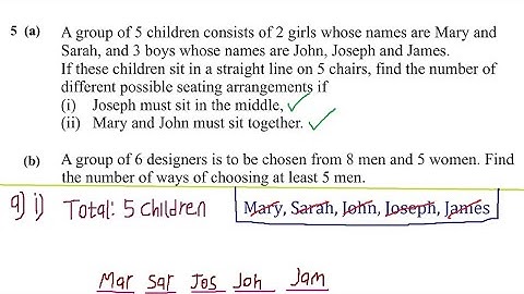 PERMUTATIONS AND COMBINATIONS-2021 Additional mathematics external G12 ECZ exam Q5 P2