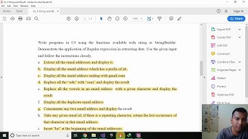 Experiment 4 - String Manipulation and Regular Expression