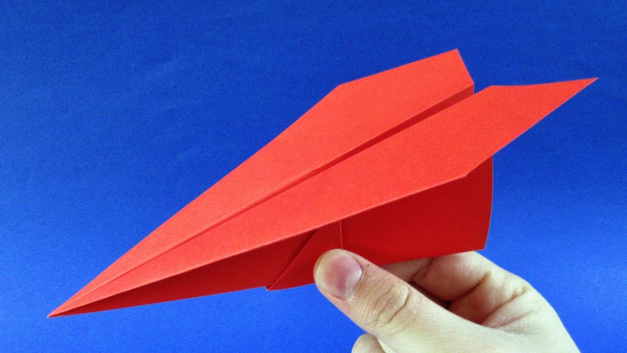 Схема №2: самолет-истребитель из бумаги