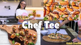 Chef Tee : Dating & Peach Crostini’s 🍑👩🏽🍳