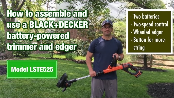 Dad Assembles & Demos BLACK+DECKER Battery-Powered Trimmer/Edger