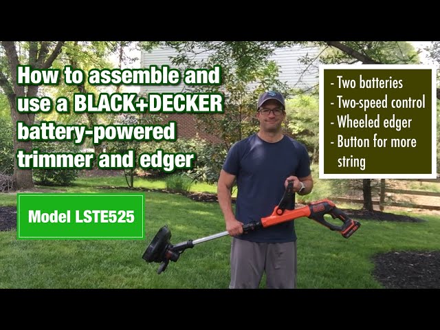Black + Decker LSTE525 Cordless Lawn Trimmer review