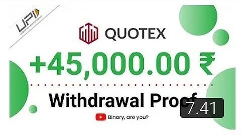 How to withdraw money from Quotex  45000 withdrawal proof  with UPI  Live account trading