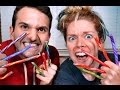 CRAZY CANDY CANE TASTE TEST FT. MY BROTHER!