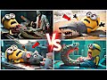 MINION BABY🍼 🐊 BOMBARDINO CROCODILO 🆚️ MINION BABY MOUSE 🆚️ MINION BABY SHARK | TILES HOP