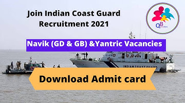Coast Guard Assistant Commandant 2021 | Download Admit card