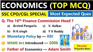 Economics Top Question and answer | Economics Gk | SSC CPO 2024 | CGL 2024 | RPF | UP POLICE