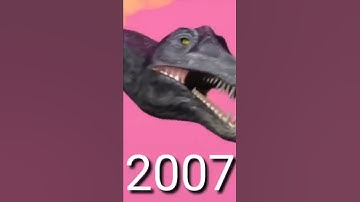 evolution of  T- Res vs spinosaurus 2001- 2022 #shorts #viralshorts #evolution