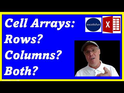 How To Hard Code Lists & Arrays into Cells: The Difference From Legacy Ctrl Shift Enter. EMT 1934