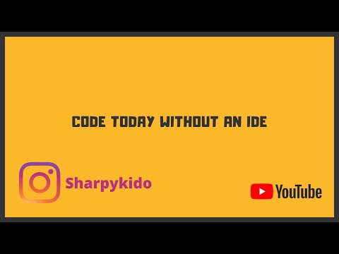 Learn to code without an IDE