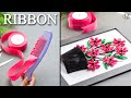 DIY Satin Ribbon flowers | How to make ribbon crafts | best Ribbon decoration ideas