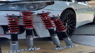 BMW E60 Godspeed Coilover Install & Comparison (Godspeed vs Maxpeedingrods) + Blown M54B30 Engine