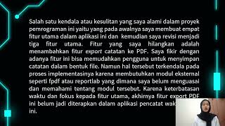 APLIKASI PENYUSUN CATATAN KULIAH | UTS PEMROGRAMAN DASAR | SHAVA P ANANTHA