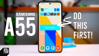 samsung galaxy a55 tips and tricks - 10 first things to do before using