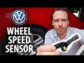 VW wheel speed sensor test &amp; replace, ABS and ESC faults (Golf 6)