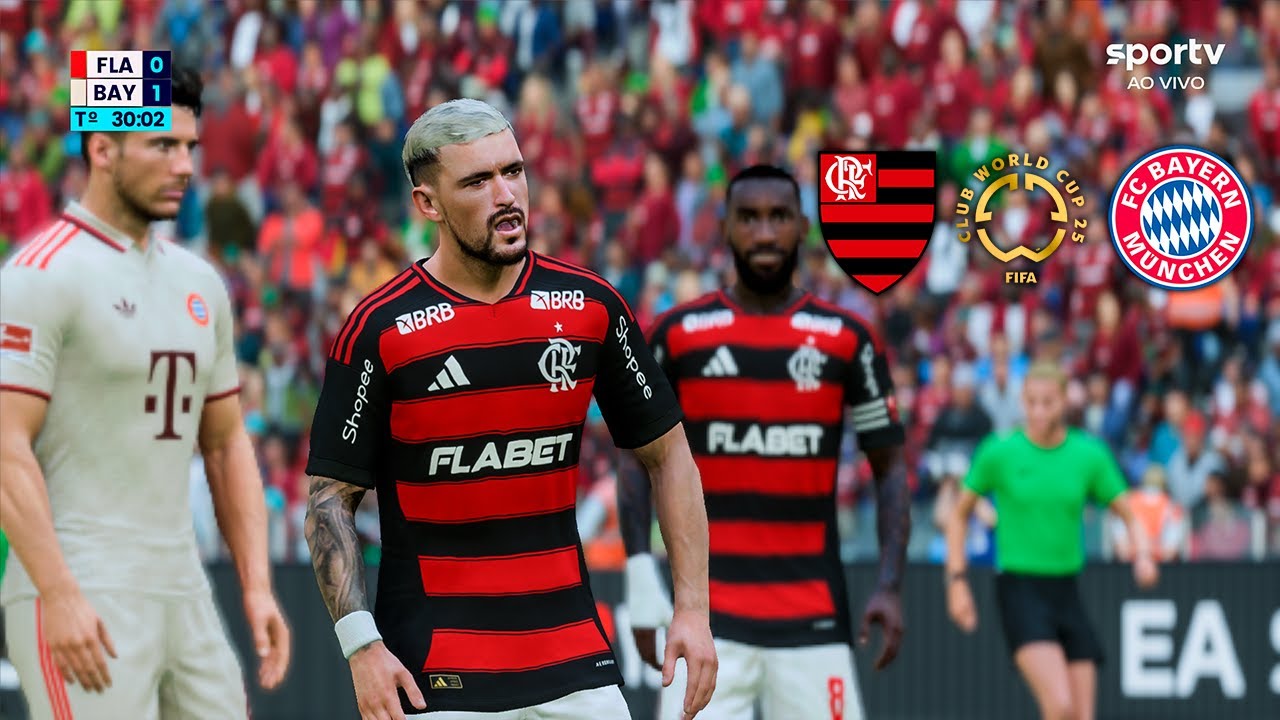 FLAMENGO X BAYERN DE MUNIQUE - COPA DO MUNDO DE CLUBES FIFA - GAMEPLAY SIMULAÇÃO - FC 25