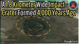 A 1.8 Kilometer Wide Impact Crater Formed 4,000 Years Ago; India's Luna Crater by GeologyHub 18,994 views 2 weeks ago 4 minutes, 57 seconds