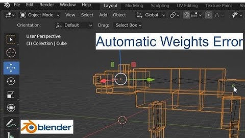 Resolve bone heat Weighting failure in blender, Solve Automatic Weights Blender Error