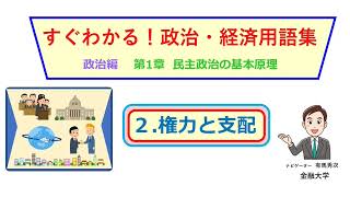 すぐわかる！政治・経済用語集   2.権力と支配