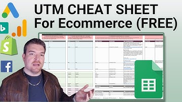 UTM Cheat Sheet For Ecommerce Walkthrough