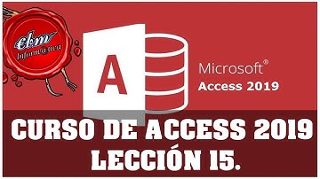CURSO DE ACCESS 2019 - LECCIÓN 15 BOTONES EN FORMULARIOS Y FORMULARIO DE INICIO