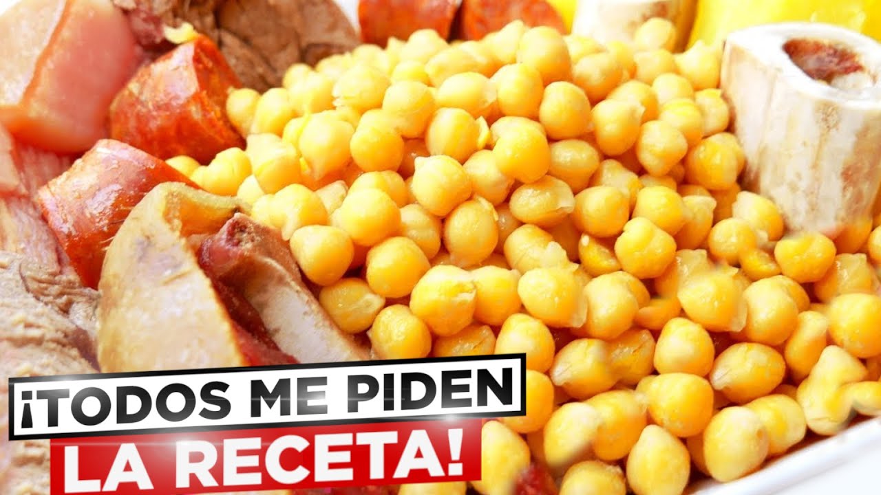 COCIDO DE GARBANZOS 🍲😋 RECETA de la ABUELA, potaje tradicional, receta sencilla.
