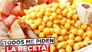 COCIDO DE GARBANZOS 🍲😋 RECETA de la ABUELA, potaje tradicional, receta sencilla.