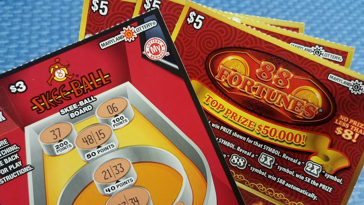 OLD Ticket Winner!!! SKEE BALL And 88 Fortunes!! MD lottery! YouTube