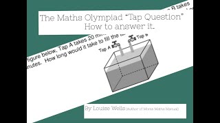 The TAP question. How to answer. By Louise Wells (Author of Moms Maths Manual)