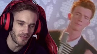 PewDiePie getting RICKROLLED (2021)
