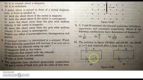 ELECTROMAGNETIC INDUCTION (EMI) H C VERMA OBJECTIVE- 2 IITJEE, AIPMT, NEET, AIIMS, CBSE, CLASS 12TH