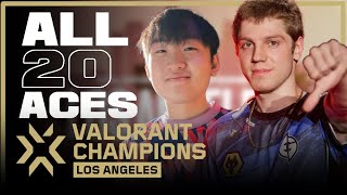 All ACES in all stages | VALORANT CHAMPIONS 2023 Los Angeles