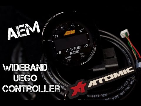AEM 30-0334 X-Series Wideband UEGO AFR Sensor Controller Gauge with OBDII Connectivity.