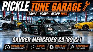 GT7 Sauber Mercedes C9 '89 Gr1 | 800PP - 900PP - 950PP Tune | Pickle Tune Garage (Update 1.69)